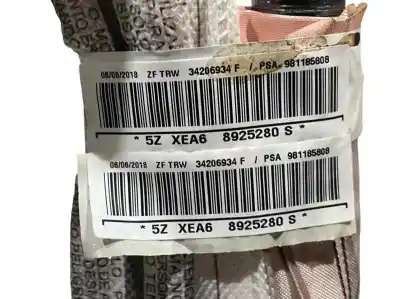 Second-hand car spare part front left curtain airbag for citroen c3 feel oem iam references 981185808 34206934f 9811858080