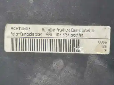 Second-hand car spare part complete engine for audi a3 (8l) 1.8 ambiente oem iam references apg  06a100035m