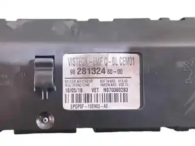 Second-hand car spare part multifunction display for citroen c3 feel oem iam references 9828132480  9836586480