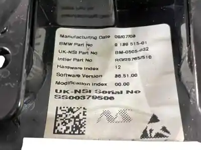 Second-hand car spare part dashboard for bmw mini (r56) 1.6 16v diesel cat oem iam references 62109325807 9325807 9139515