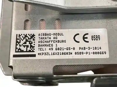 Автозапчастина б/у комплект подушки безпеки для nissan pulsar (c13) 1.2 16v cat посилання на oem iam 682003zl2a  