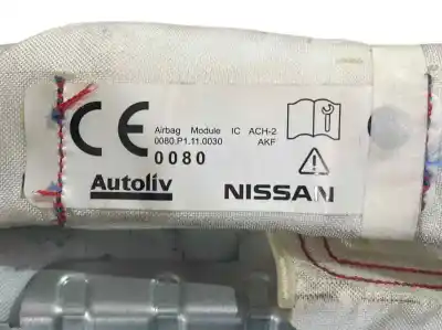 Автозапчастина б/у передня права подушка безпеки для nissan pulsar (c13) 1.2 16v cat посилання на oem iam 985p03zl0a  
