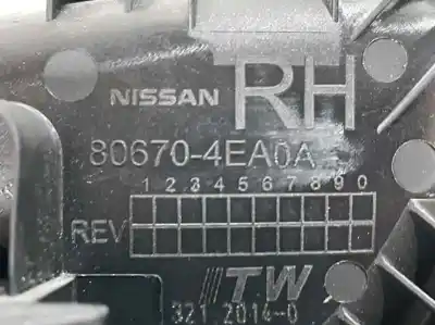 Автозапчасти б/у внутренняя задняя правая ручка за nissan pulsar (c13) 1.2 16v cat ссылки oem iam 806704ea0a 806704ea1a 80670-4ea0a