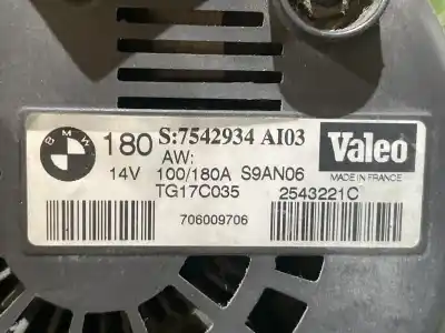 Peça sobressalente para automóvel em segunda mão alternador por bmw serie 7 (e65/e66) 4.0 v8 cat referências oem iam tg17c035 7542934 
