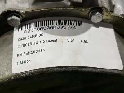 Автозапчасти б/у коробка передач за citroen zx 1.9 diesel ссылки oem iam 20ch84  