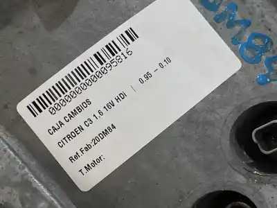 Автозапчасти б/у коробка передач за citroen c3 1.6 16v hdi ссылки oem iam 20dm84  