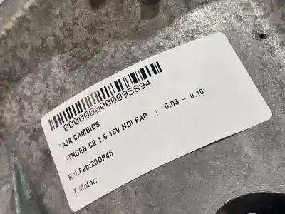 Pezzo di ricambio per auto di seconda mano riduttore per citroen c2 1.6 16v hdi fap riferimenti oem iam 20dp46  