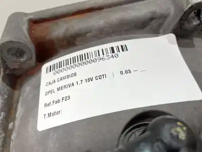 Second-hand car spare part gearbox for opel meriva b 1.7 16v cdti oem iam references f23  