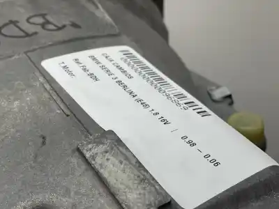 Second-hand car spare part gearbox for bmw serie 3 berlina (e46) motor 1.8 ltr. - 85 kw 16v oem iam references bdh  