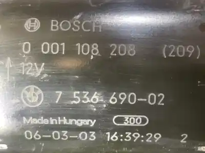 Second-hand car spare part starter motor for bmw serie 7 (e65/e66) 4.0 v8 cat oem iam references 0001108208 7536690-02 