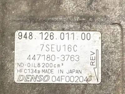 Pezzo di ricambio per auto di seconda mano compressore aria condizionata per porsche cayenne (typ 9pa) 4.5 v8 cat riferimenti oem iam 447180-3763 94812601100 