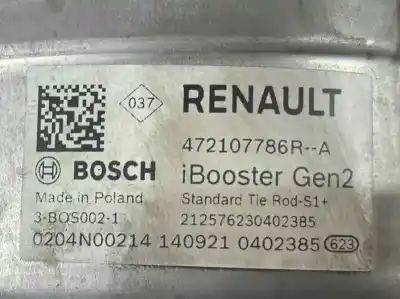 Автозапчасти б/у тормозной серво за renault clio v 1.6 e-tech hybrid cat ссылки oem iam 472107786r  0204847407