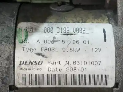 Pezzo di ricambio per auto di seconda mano motorino di avviamento per smart coupe 1.0 cat riferimenti oem iam 63101007 a0051512601  Pezzo di ricambio per auto di seconda mano motorino di avviamento per smart coupe 1.0 cat riferimenti oem iam 63101007 a0051512601