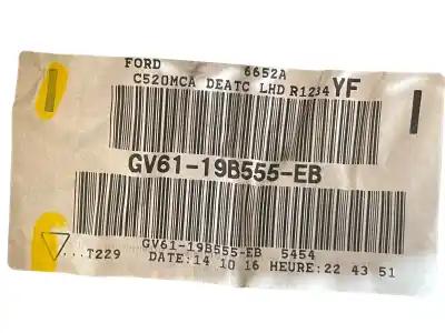 Автозапчастина б/у повне нормальне опалення для ford kuga (cbs) titanium посилання на oem iam gv6119b555eb gv61-19b555-eb 2056900