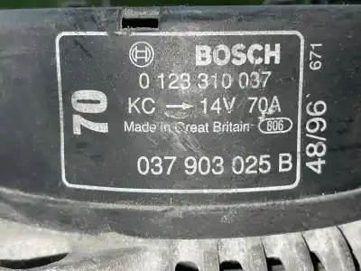 Pezzo di ricambio per auto di seconda mano alternatore per audi a3 (8l) 1.6 ambiente riferimenti oem iam 0123310037 037903025b 