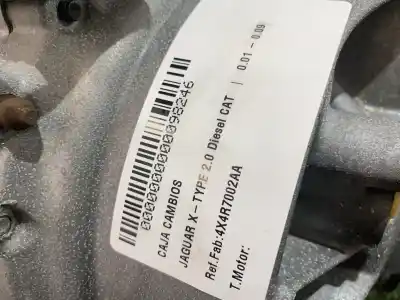 Second-hand car spare part gearbox for jaguar x-type 2.0 diesel cat oem iam references 4x4r7002aa  