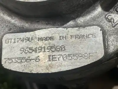 Peça sobressalente para automóvel em segunda mão turbocompresor por citroen c5 berlina 2.0 hdi cat (rhr / dw10bted4) referências oem iam 753556 9654919580 