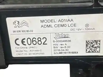 Pezzo di ricambio per auto di seconda mano interruttore di avviamento per citroen c4 picasso 1.2 12v e-thp / puretech riferimenti oem iam 9800630080 s000048536 980063008002