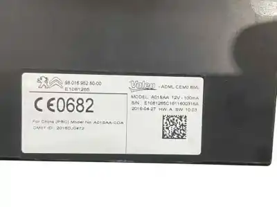 Second-hand car spare part electronic module for citroen c4 picasso 1.2 12v e-thp / puretech oem iam references 9801695280  1609868780