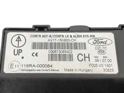 Автозапчастина б/у електронний модуль для ford fiesta vi (cb1, ccn) 1.25 посилання на oem iam av1t15k600ch f005v01401 av1t-15k600-ch