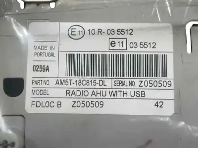 Автозапчастина б/у аудіо система / радіо cd для ford fiesta vi (cb1, ccn) 1.25 посилання на oem iam am5t18c815dl 2025284 am5t18c815dt