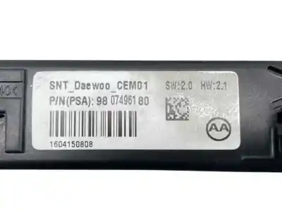 Second-hand car spare part multifunction display for citroen ds5 2.0 blue-hdi fap oem iam references 9807496180  