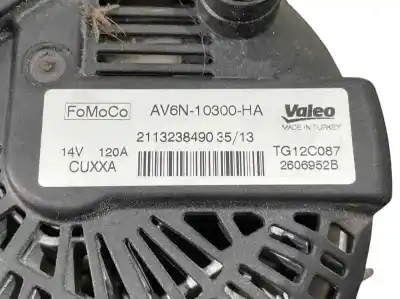 Автозапчастина б/у генератор для ford fiesta vi (cb1, ccn) 1.25 посилання на oem iam av6n10300ha 2606952b tg12c087