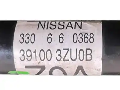 Second-hand car spare part front right transmission for nissan pulsar (c13) 1.2 16v cat oem iam references 391003zu0b  