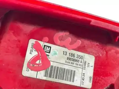 Peça sobressalente para automóvel em segunda mão farolim traseiro esquerdo por opel corsa d 1.3 cdti referências oem iam 13186350  89038960a