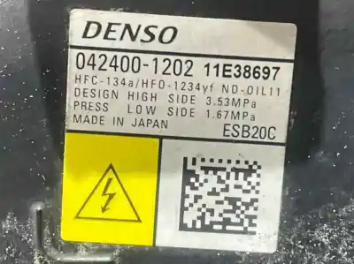 Second-hand car spare part air conditioning compressor for toyota corolla (e21) sedan 1.8 16v hybrid oem iam references 0424001202  8837012080