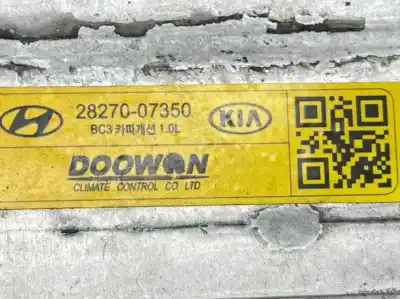 Автозапчастина б/у інтеркулер для hyundai bayon (bc3) 1.0 t-gdi посилання на oem iam 2827007350  28270-07350