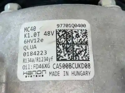 Автозапчасти б/у компрессор кондиционера воздуха за hyundai bayon (bc3) 1.0 t-gdi ссылки oem iam 97701q0400 0184223 ca500bcukd08