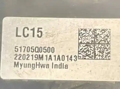 Second-hand car spare part front left knuckle for hyundai bayon (bc3) 1.0 t-gdi oem iam references 51705q0500  51705-q0500