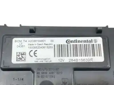 Peça sobressalente para automóvel em segunda mão módulo eletrônico por renault clio iv 1.5 dci diesel fap referências oem iam 284b15639r  a2c86184601