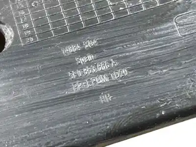 Peça sobressalente para automóvel em segunda mão grelha de pára choques direita por seat leon (5f1) 1.6 tdi referências oem iam 5f0853666a  