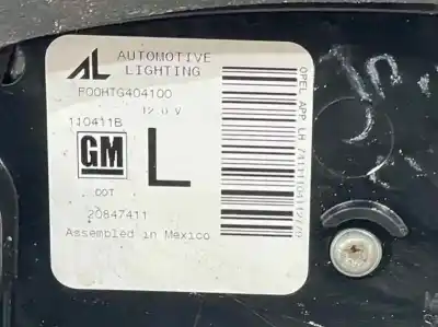 Second-hand car spare part interior left tailgate light for opel ampera 1.4 hybrid oem iam references 20847411 22900156 23170361