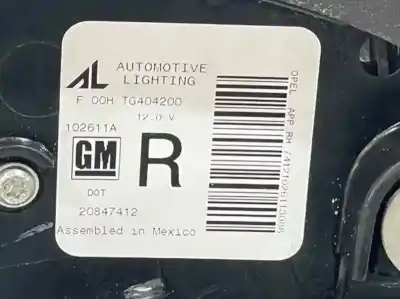 Peça sobressalente para automóvel em segunda mão farolim interior traseiro direito por opel ampera 1.4 hybrid referências oem iam 20847412 22900157 23170362