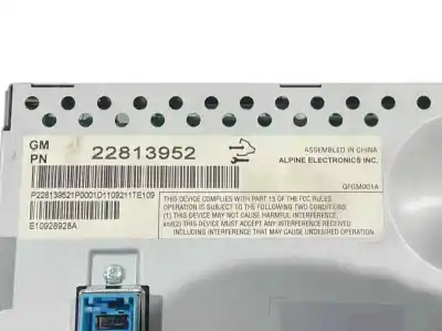 Peça sobressalente para automóvel em segunda mão display gps / multimídia por opel ampera 1.4 hybrid referências oem iam 22813952 23215034 20980651