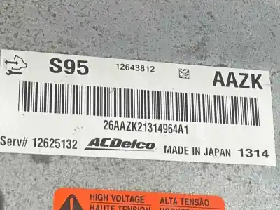 Pezzo di ricambio per auto di seconda mano investitore per opel ampera 1.4 hybrid riferimenti oem iam 12643812 24279726 12643810