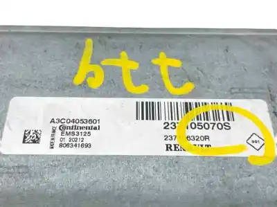 Автозапчастина б/у ебу контролер двигуна для dacia dokker express 1.6 sce cat bivalent. gasolina / lpg посилання на oem iam 237105070s a2c04053601 237106320r