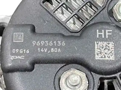 Second-hand car spare part alternator for chevrolet aveo 1.2 cat oem iam references 96936136  