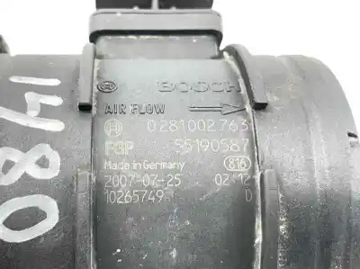 Second-hand car spare part flowmeter for opel corsa d 1.2 cat (a 12 xer / ldc) oem iam references 55190587 0281002763 