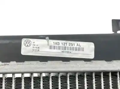 Автозапчастина б/у водяний радіатор для volkswagen caddy ka/kb (2k) 1.9 tdi посилання на oem iam 1k0121251al  1k0121251ak