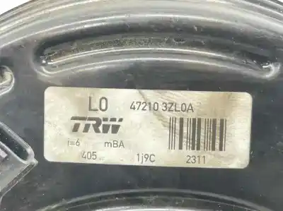 Second-hand car spare part brake servo for nissan pulsar (c13) 1.2 16v cat oem iam references 472103zl0a  