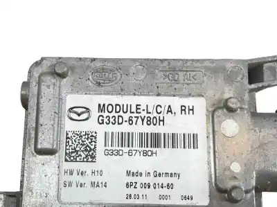 Автозапчастина б/у електронний модуль для mazda cx-7 (er) 2.2 turbodiesel cat посилання на oem iam g33d67y80h  g33d-67y80h