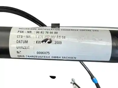 İkinci el araba yedek parçası yumusak üst için peugeot 308 cc (4b_) 1.6 16v oem iam referansları 9683786680 8484aq 8484cl