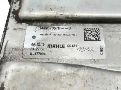 Peça sobressalente para automóvel em segunda mão intercooler por renault clio v (b7_) 1.5 blue dci 100 (b7ad) referências oem iam 144967867r  