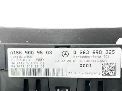 Автозапчастина б/у панель інструментів для mercedes clase gla (w156) gla 200 cdi (156.908) посилання на oem iam a1569009503 0263698325 a1569005304