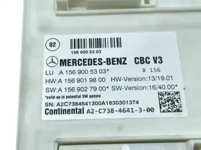 Second-hand car spare part electronic module for mercedes clase gla (w156) gla 200 cdi (156.908) oem iam references a1569005303  a2c7384641300