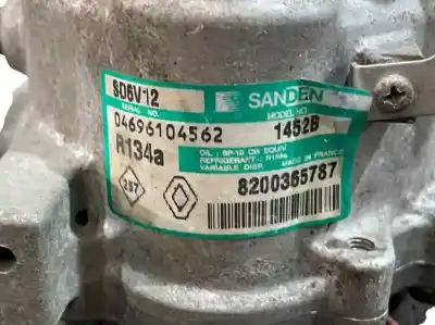 Second-hand car spare part air conditioning compressor for renault modus 1.4 16v oem iam references 8200365787  1452b